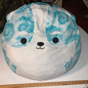 Jumbo Halver the Corgi Squishmallow 24” blue white